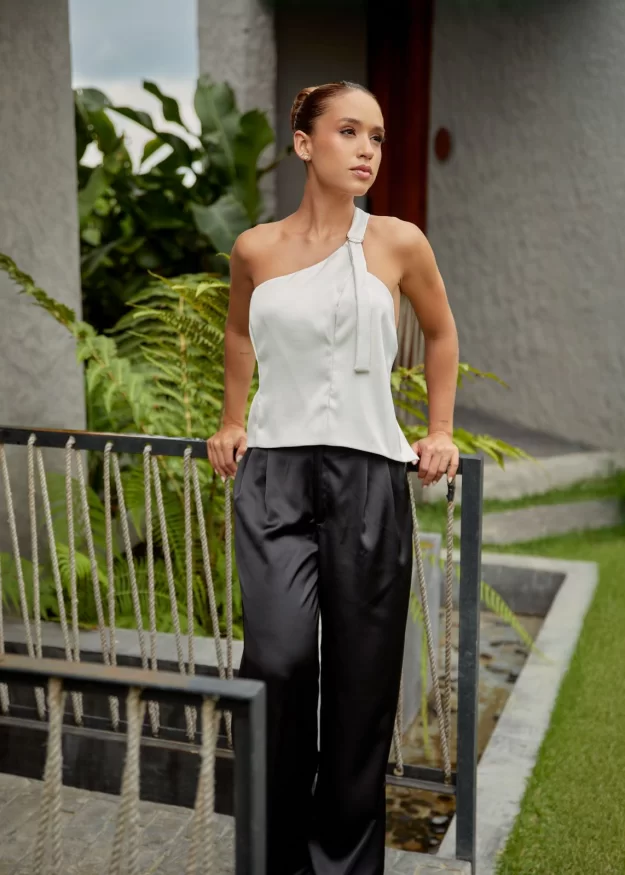 Blusa en seda blanca ref. Vera